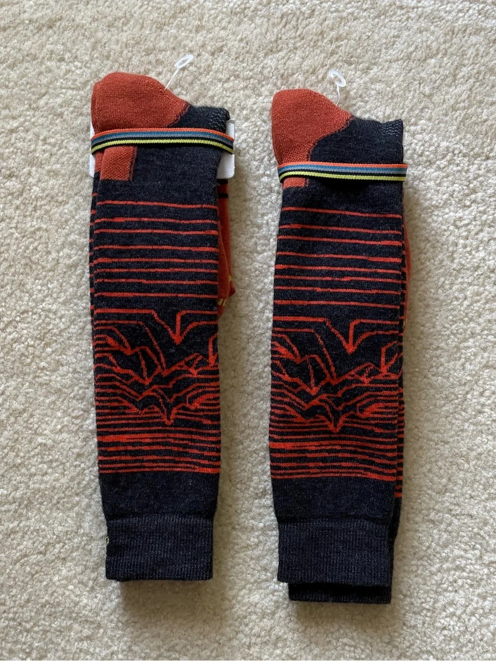 NWOT 2 Pairs of Smartwool Snowboard Full Cushion Pattern Over The Calf Socks.